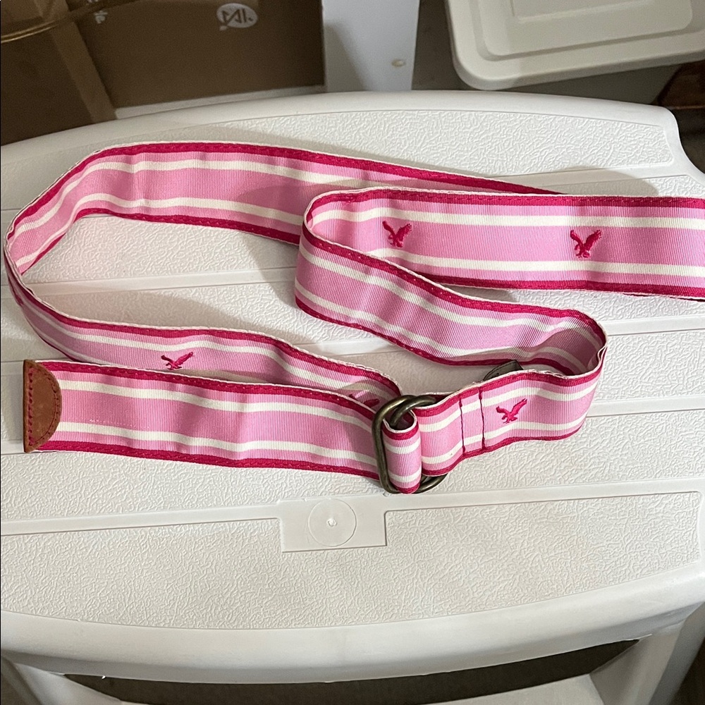 Vintage American Eagle Outfitters Pink &Red Belt - OS